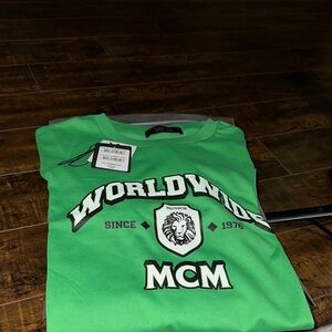 MCM  Green Worldwide Graphic Tee